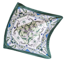 Load image into Gallery viewer, Green Hummingbird Art Deco Scarf
