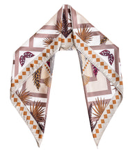 Load image into Gallery viewer, Beige Hummingbird Art Deco Scarf
