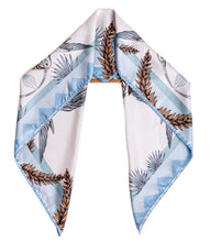 Load image into Gallery viewer, Blue Hummingbird Art Deco Scarf
