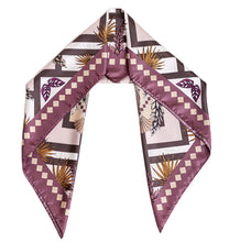 Load image into Gallery viewer, Mauve Hummingbird Art Deco Scarf
