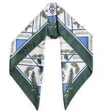 Load image into Gallery viewer, Green Hummingbird Art Deco Scarf
